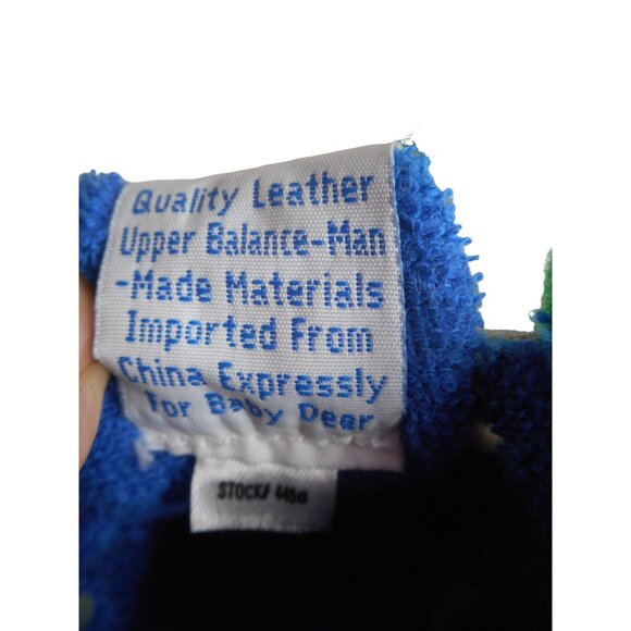 Baby Deer Size 2 Multicolor Leather Baby Shoes tie and hook and loop close - Picture 6 of 6